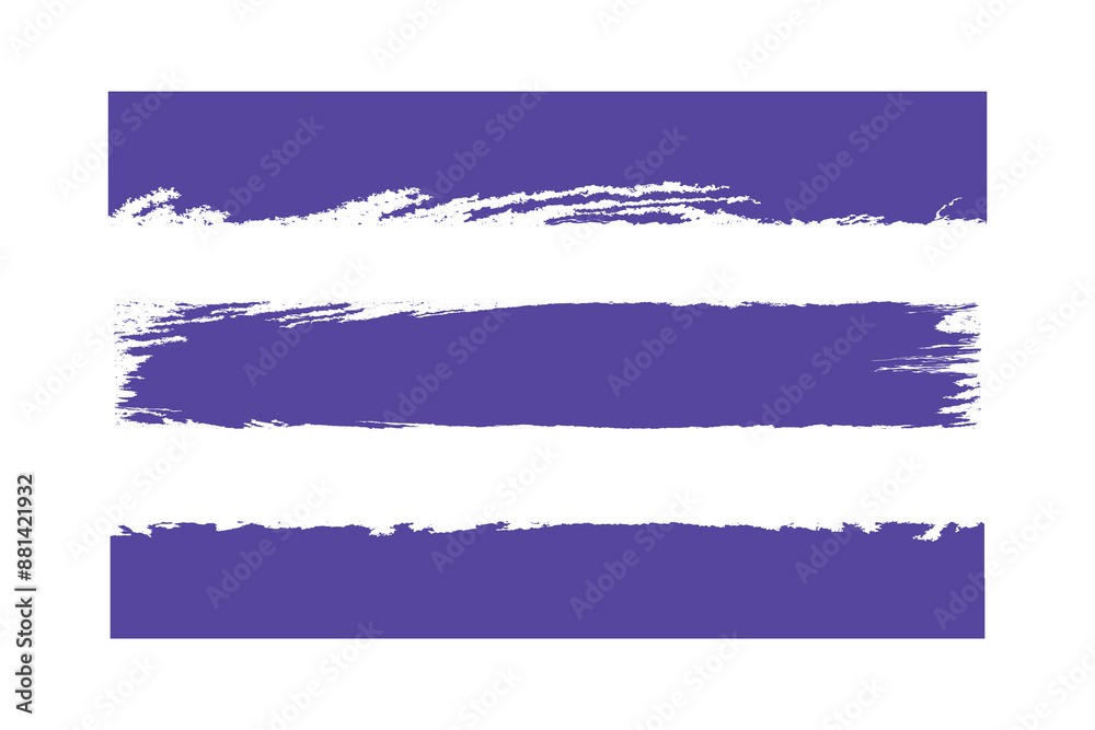 Set of three grunge brush strokes. illustration. Grunge texture. Set of three grunge brush strokes. illustration. Grunge texture.