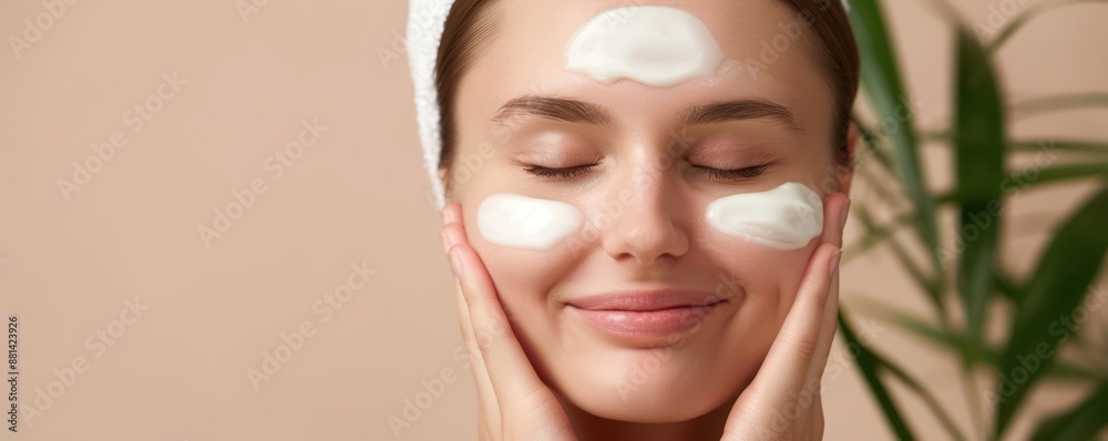 Natural Skincare Routine Applying Organic Face Cream for Nourishment and Healthy Skin Discover the Benefits of Organic Ingredients for a Glowing Complexion Pamper Yourself with a Relaxing Facial Natural Skincare Routine Applying Organic Face Cream for Nourishment and Healthy Skin Discover the Benefits of Organic Ingredients for a Glowing Complexion Pamper Yourself with a Relaxing Facial