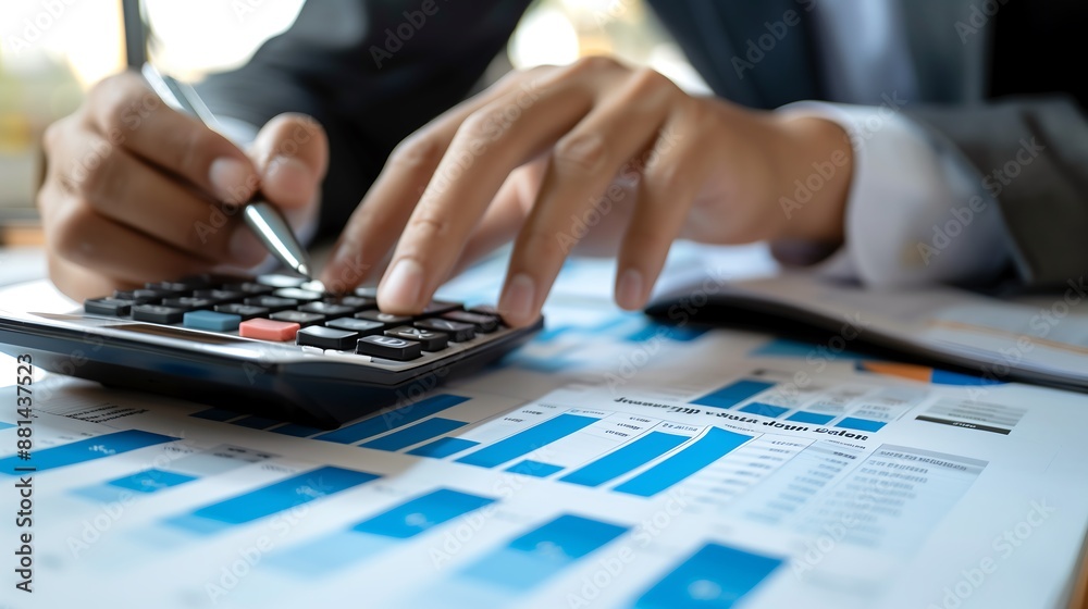 business background close up hand calculating business background close up hand calculating