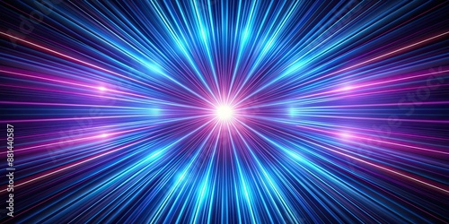 Luminous lines radiating outward from the center, radiating, luminous, lines, light, glow, energy, vibrant, dynamic