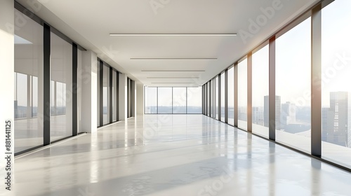 Modern empty interior design