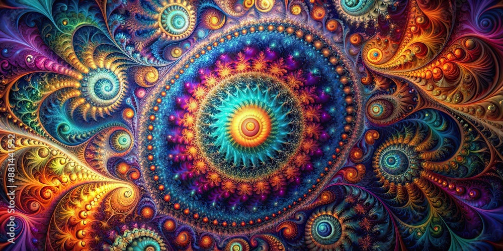 Mystical fractal art with intricate patterns and vibrant colors, fractal, abstract, digital, art,psychedelic, intricate Mystical fractal art with intricate patterns and vibrant colors, fractal, abstract, digital, art,psychedelic, intricate