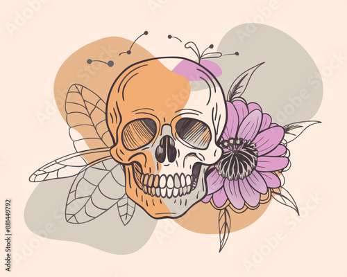 skull and bee v7