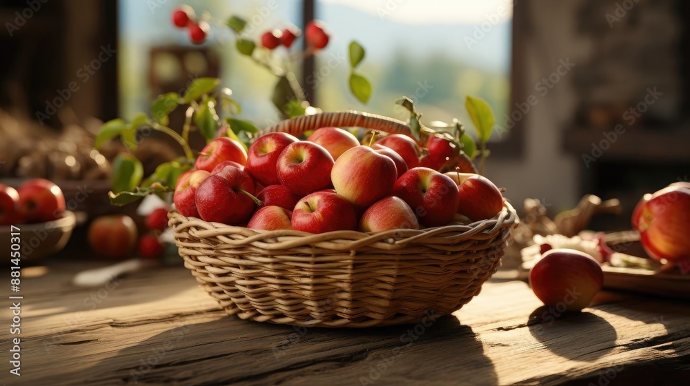 side view of beautiful fresh red apple side view of beautiful fresh red apple