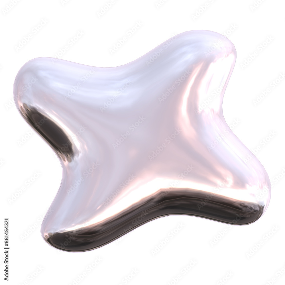 3d chrome glossy shapes futuristic style element 3d chrome glossy shapes futuristic style element