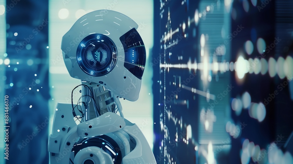 technology background ai robot technology background ai robot