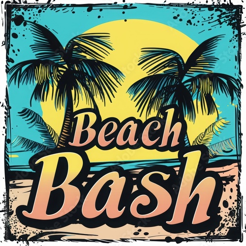 Beach Bash Tropical Party Poster or Invitation