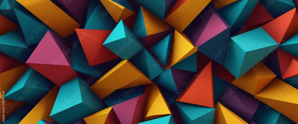 Obraz premium background of triangles