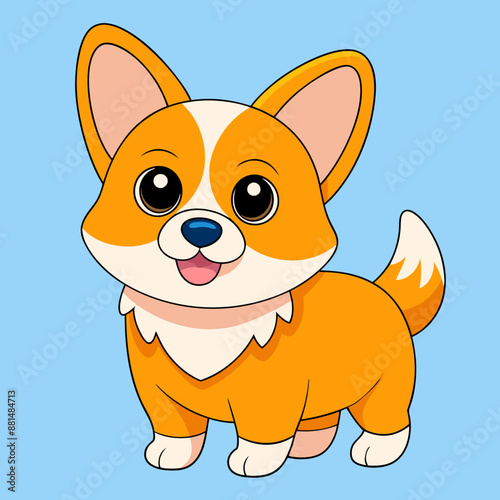 Dog vector art illustration design