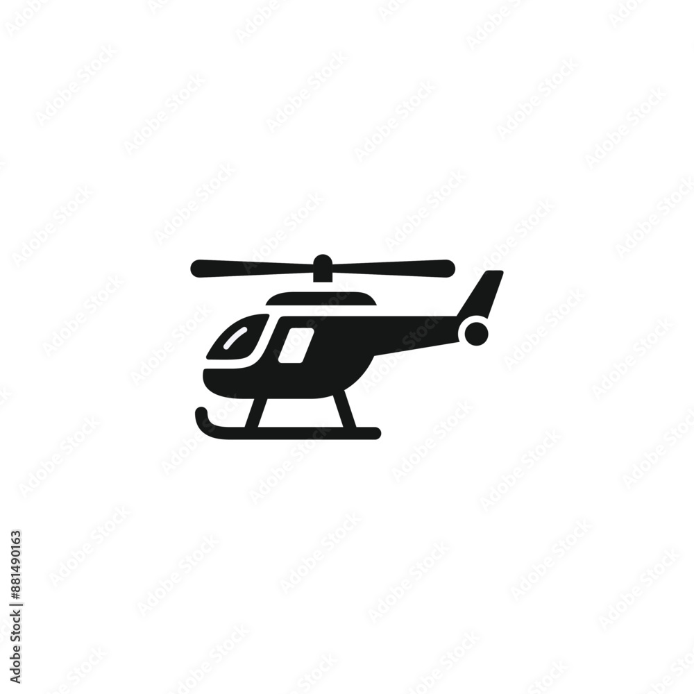Helicopter icon vector. EPS 10 editable vector Helicopter icon vector. EPS 10 editable vector