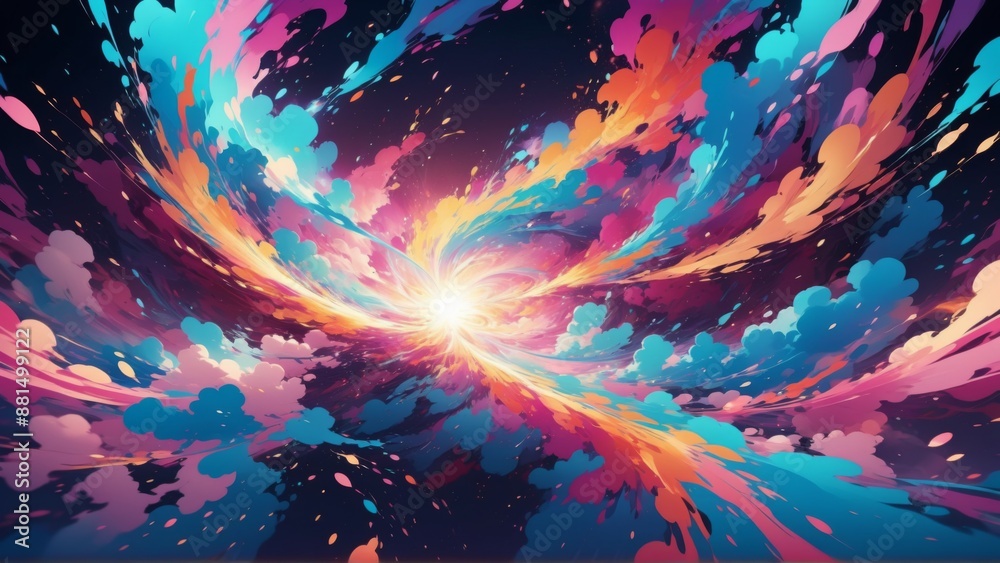 Abstract wallpaper background painting anime Abstract wallpaper background painting anime