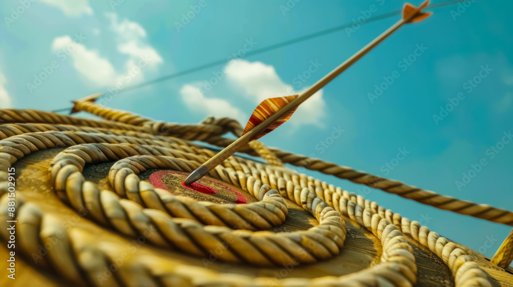 Obraz premium Focused Accuracy: Mastering Precision in Target Games