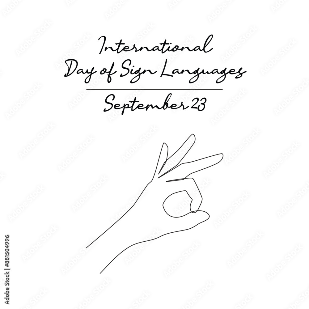 line art of International Day of Sign Languages good for International Day of Sign Languages celebrate. line art. line art of International Day of Sign Languages good for International Day of Sign Languages celebrate. line art.
