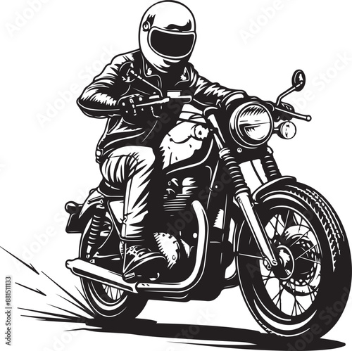 biker on motorcycle