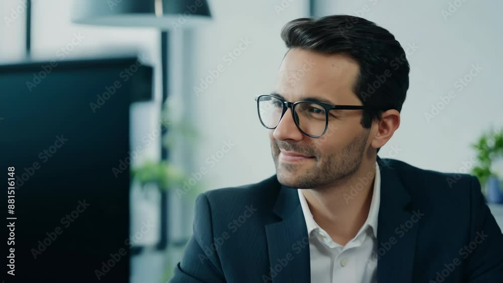 Professional Man in Office Setting Professional Man in Office Setting