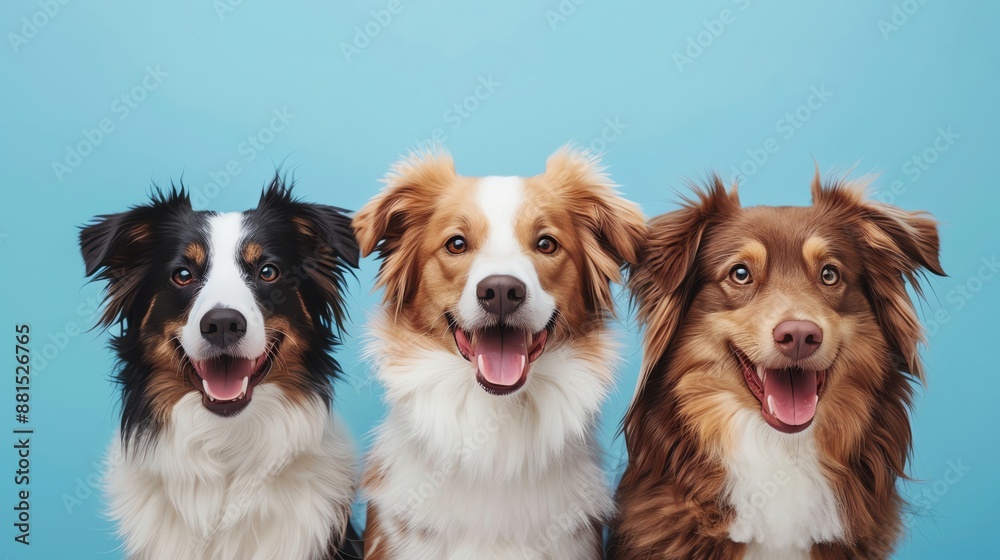 World Dog Day, playful dogs, bright and happy design, ample copy space World Dog Day, playful dogs, bright and happy design, ample copy space