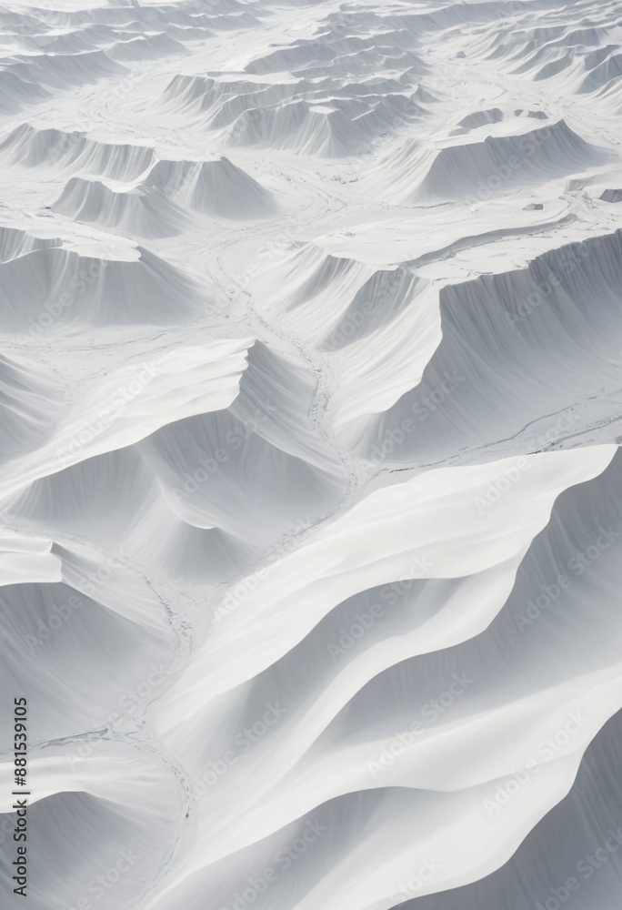 Obraz premium Emotions visualized as abstract landscapes, isolated on a white background in editorial