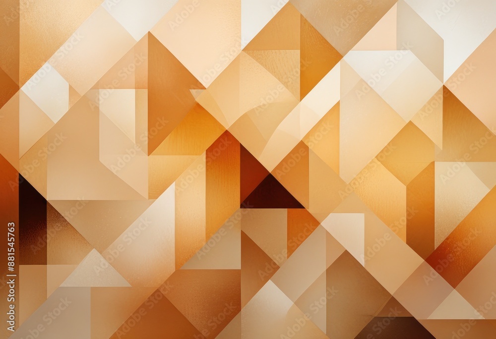 abstract composition with layers of translucent geometric shapes, using a mix of warm and neutral colors to create depth and a sense of serenity abstract composition with layers of translucent geometric shapes, using a mix of warm and neutral colors to create depth and a sense of serenity