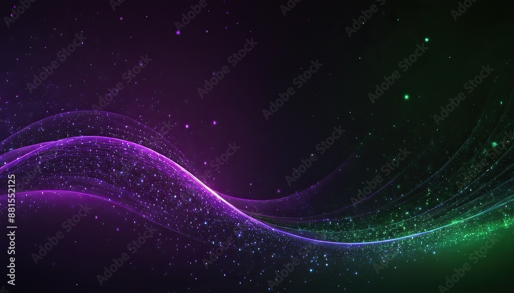 Digital light purple and green background light green particles wave and light abstract background 161 Digital light purple and green background light green particles wave and light abstract background 161