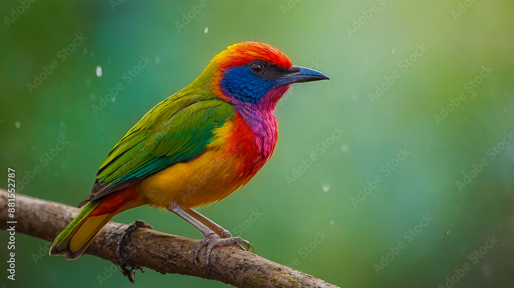 Obraz premium An CGI Bird on a three nature beaultiful