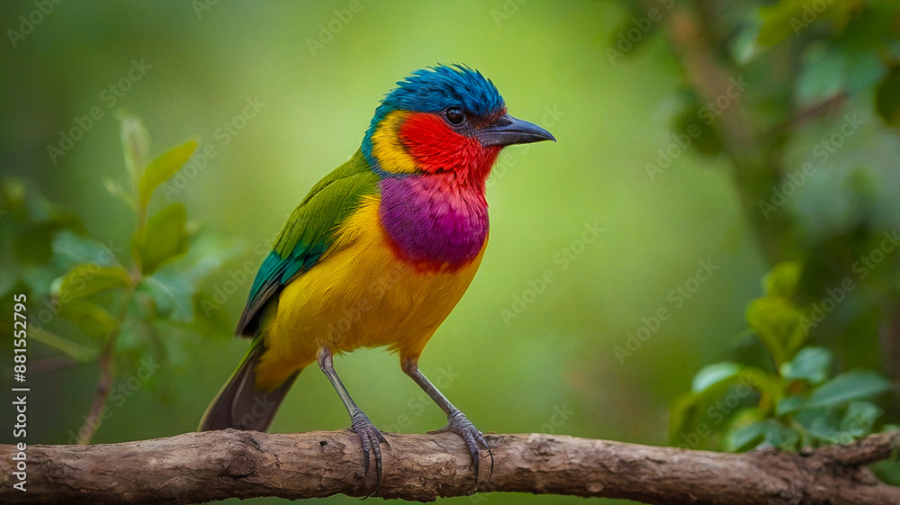 An CGI Bird on a three nature beaultiful An CGI Bird on a three nature beaultiful