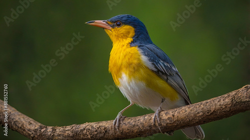 An CGI Bird on a three nature beaultiful