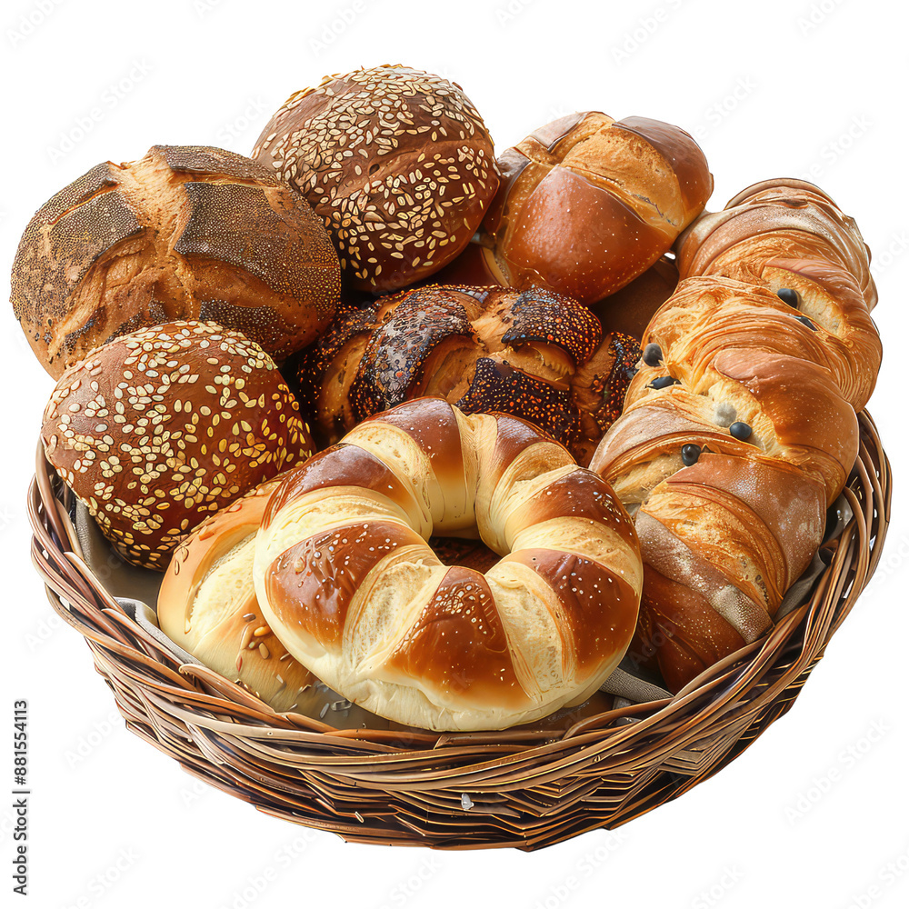 Bread and Cake Images Without Background, Generative AI Bread and Cake Images Without Background, Generative AI