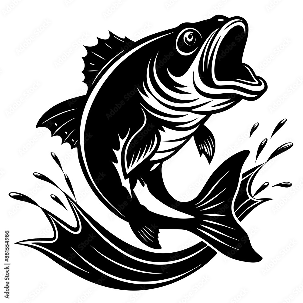 fish vector silhouette illustration and svg fish vector silhouette illustration and svg