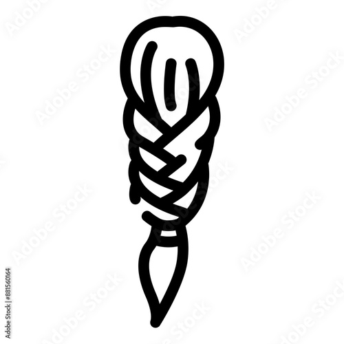braids Line Icon
