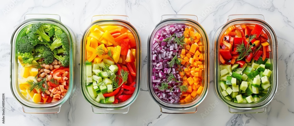Highresolution image of a meal prep session with a variety of farmgrown vegetables, Diet, Meal prep Highresolution image of a meal prep session with a variety of farmgrown vegetables, Diet, Meal prep