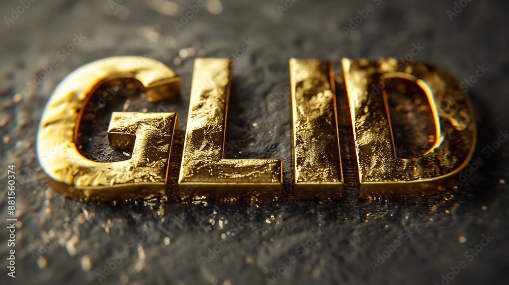 Golden GLID Text on a Dark Surface Golden GLID Text on a Dark Surface