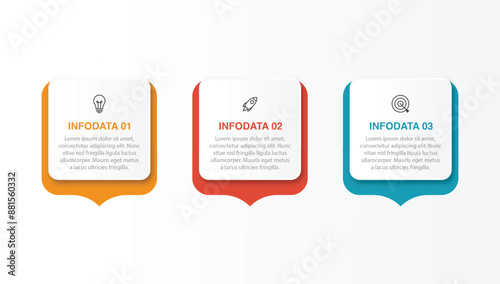 Vector infographic design template with 3 options or steps
