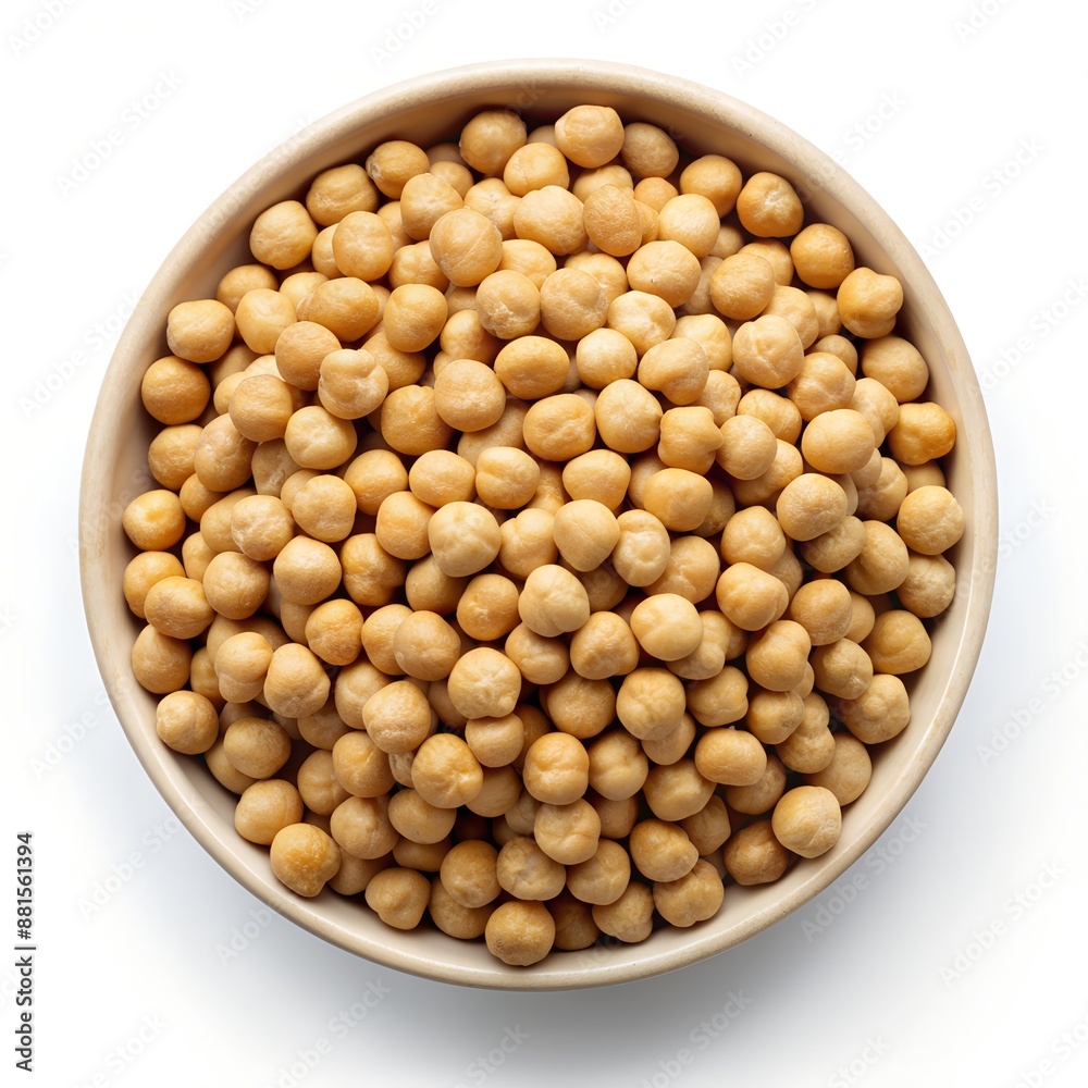 Top View of Fresh Raw Chickpeas in a Bowl Perfect for Healthy Recipes, Vegan Cuisine, and Nutritional Diets Top View of Fresh Raw Chickpeas in a Bowl Perfect for Healthy Recipes, Vegan Cuisine, and Nutritional Diets