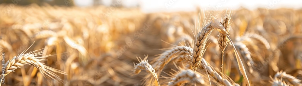 Detailed image of a bountiful cereal harvest ready for collection, Soil, Cereal harvest Detailed image of a bountiful cereal harvest ready for collection, Soil, Cereal harvest