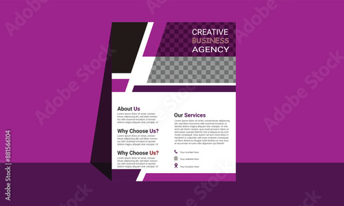 modern flyer design template by illustrator