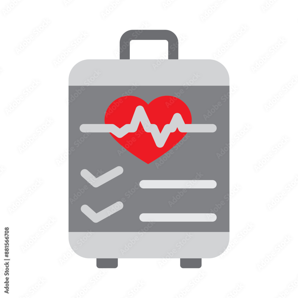 Travel Health Tips Vector Flat Icon Design Travel Health Tips Vector Flat Icon Design