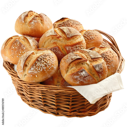 Bread and Cake Images Without Background, Generative AI