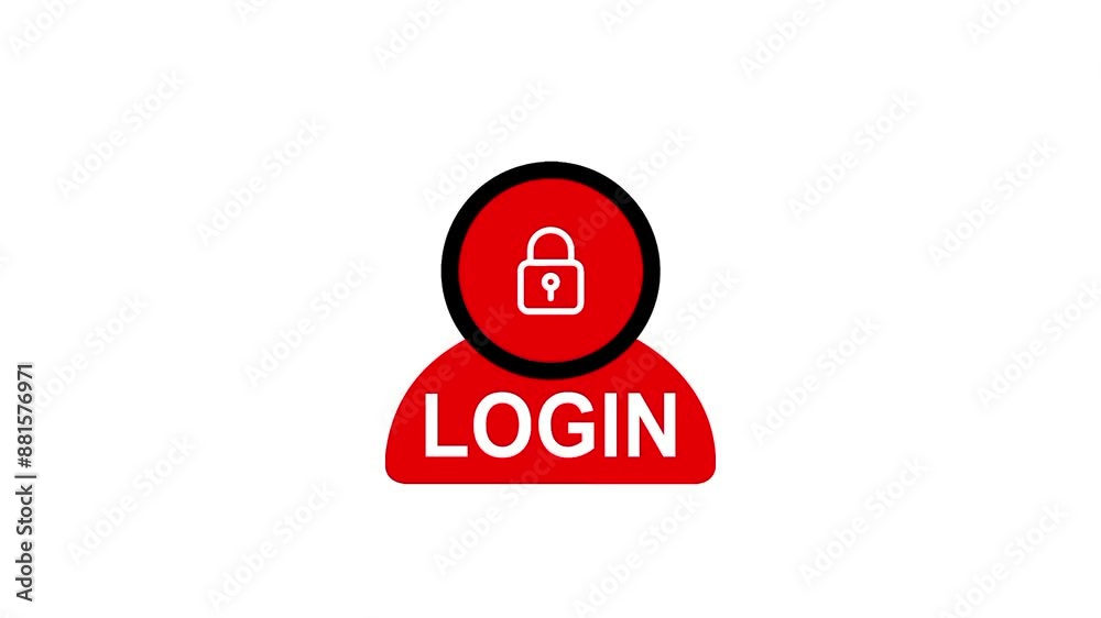 Log In button video for promotion Log In button video for promotion