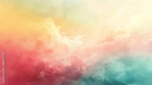 Abstract Watercolor Background - Soft Sky Colors