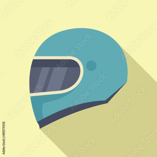 Blue helmet designed for motorcyclists, emphasizing the importance of safety gear
