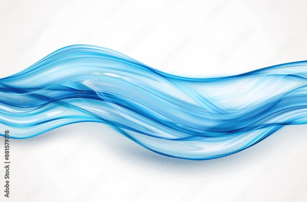 Flowing blue abstract waves Flowing blue abstract waves