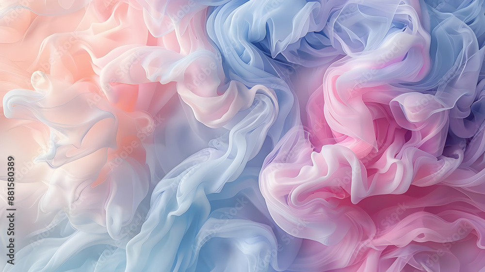 Abstract Background of Pink and Blue Sheer Fabric Abstract Background of Pink and Blue Sheer Fabric
