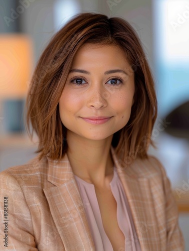 Confident and professional woman in business attire