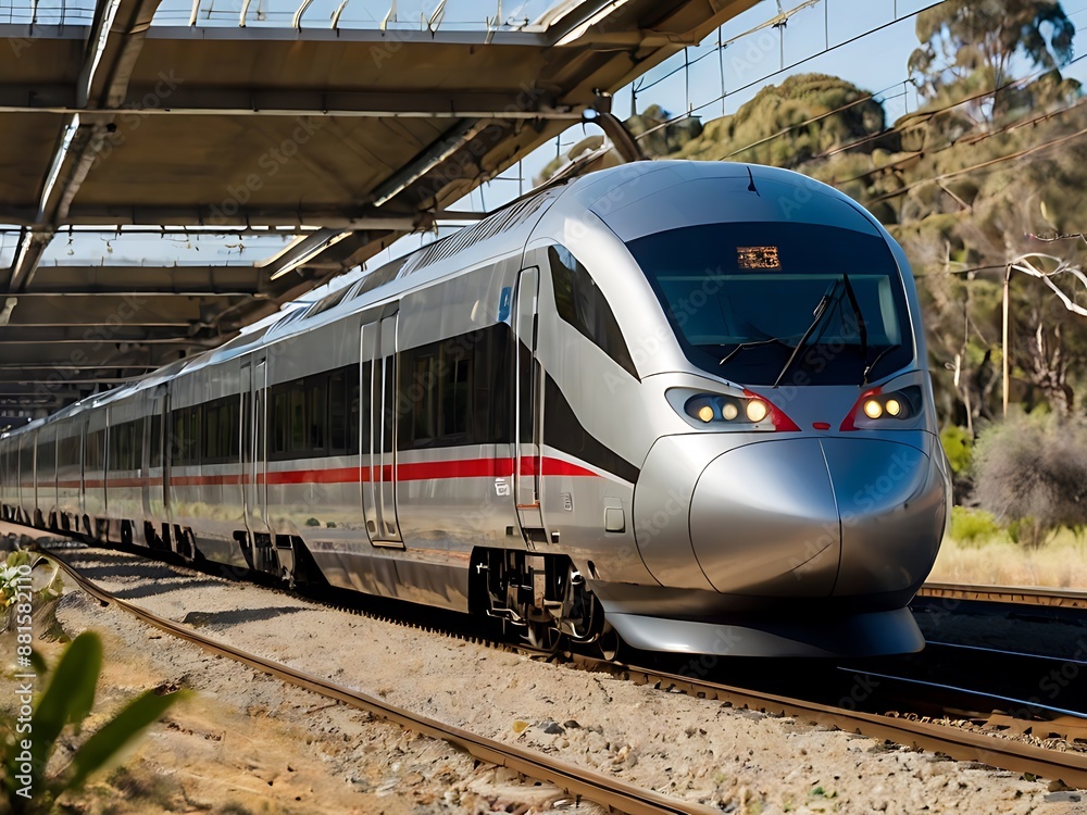 Fototapeta premium train on the railway