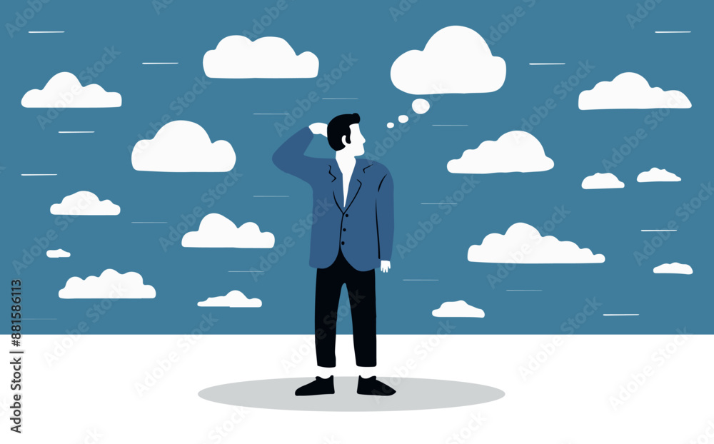 Worry and Overthinking: The Overwhelmed Mind of a Problem-Solving Businessman Worry and Overthinking: The Overwhelmed Mind of a Problem-Solving Businessman