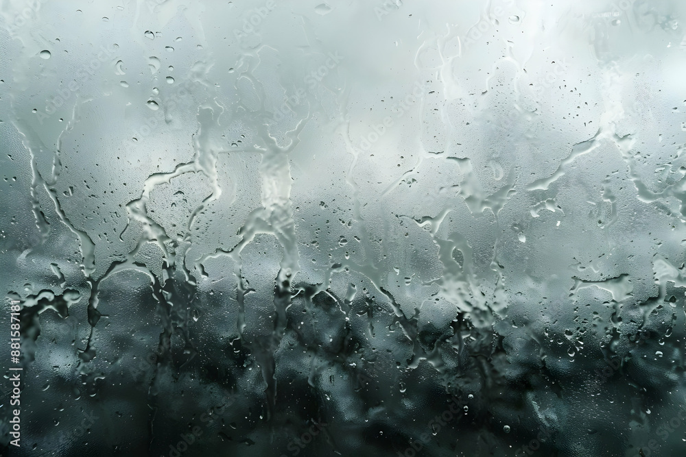 Rain Drops on Window - Abstract Background Image Rain Drops on Window - Abstract Background Image