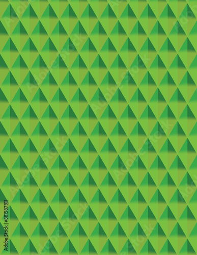 The background pattern has beautiful alternating light green scales.