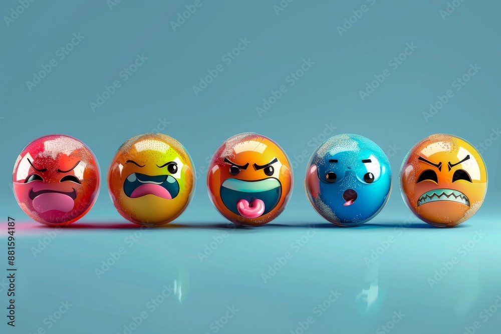 stylish expressive emoji faces stylish expressive emoji faces