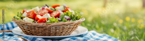 Family enjoying a joyful picnic with cultural foods, Rituals, Joyful and bonding tradition photo