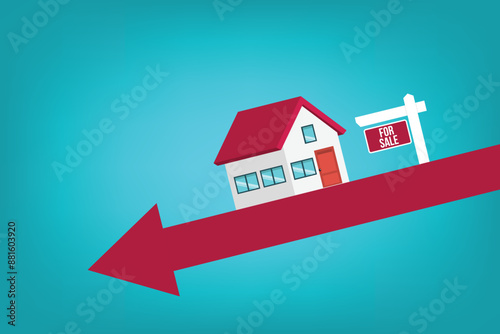 Housing price falling down	